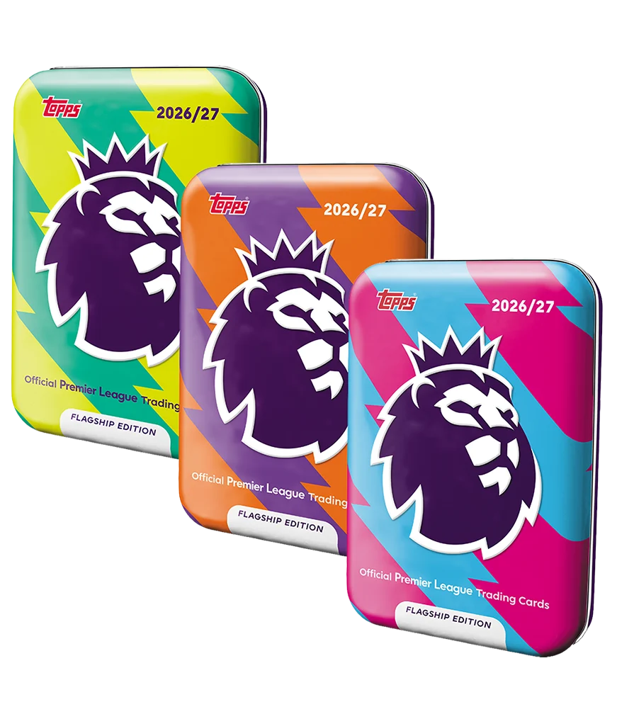Topps Flagship Premier League 2026/27 Mega Tin (forhåndssalg)
