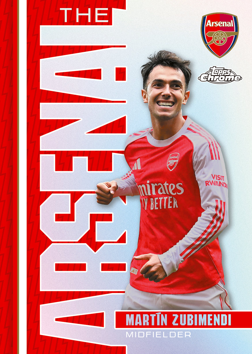 Break #287: 2025-26 Topps Arsenal Chrome Hobby Box - Random Player(s)