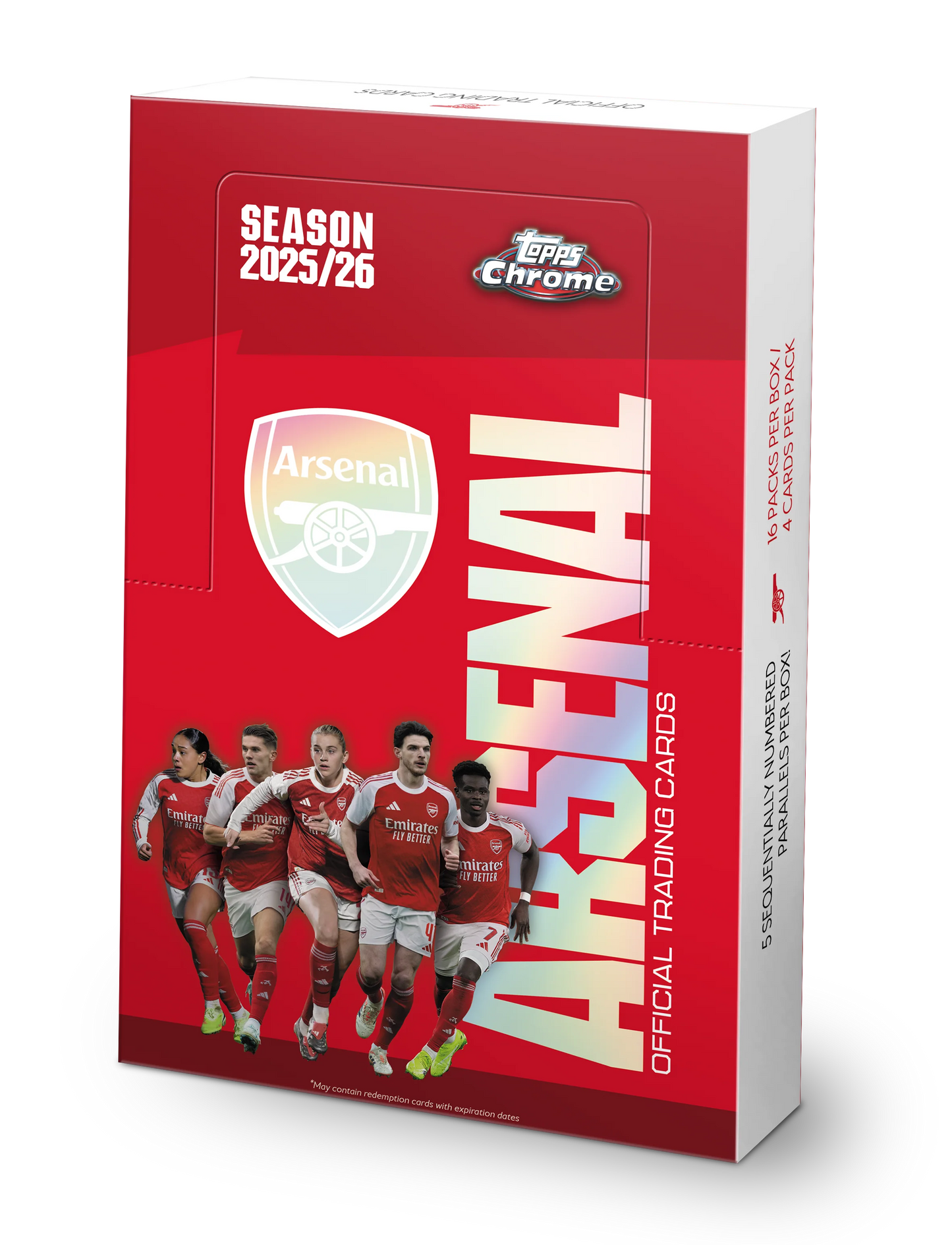 Break #287: 2025-26 Topps Arsenal Chrome Hobby Box - Random Player(s)
