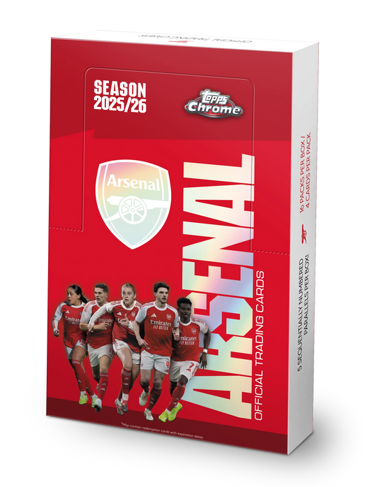 Break #287: 2025-26 Topps Arsenal Chrome Hobby Box - Random Player(s)