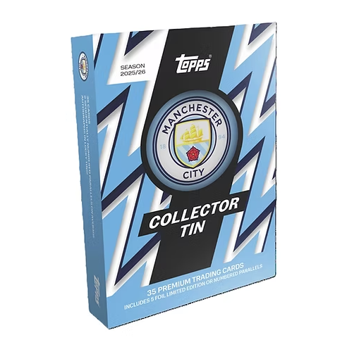 2025-26 Topps Soccer Manchester city TIN FC Collector Tin