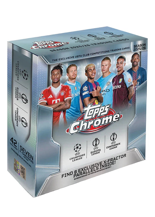 2025/26 Topps Chrome UCC Blaster Boks