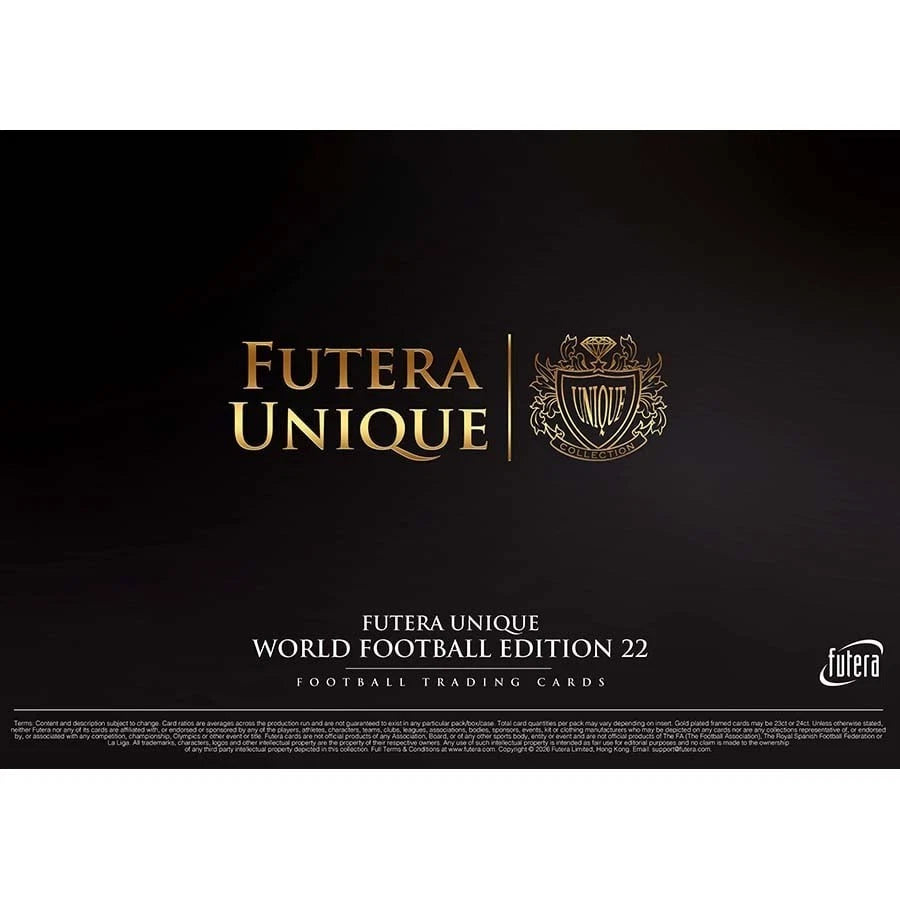 Futera World Unique 2025/26 Hobby Boks (Forhåndssalg)