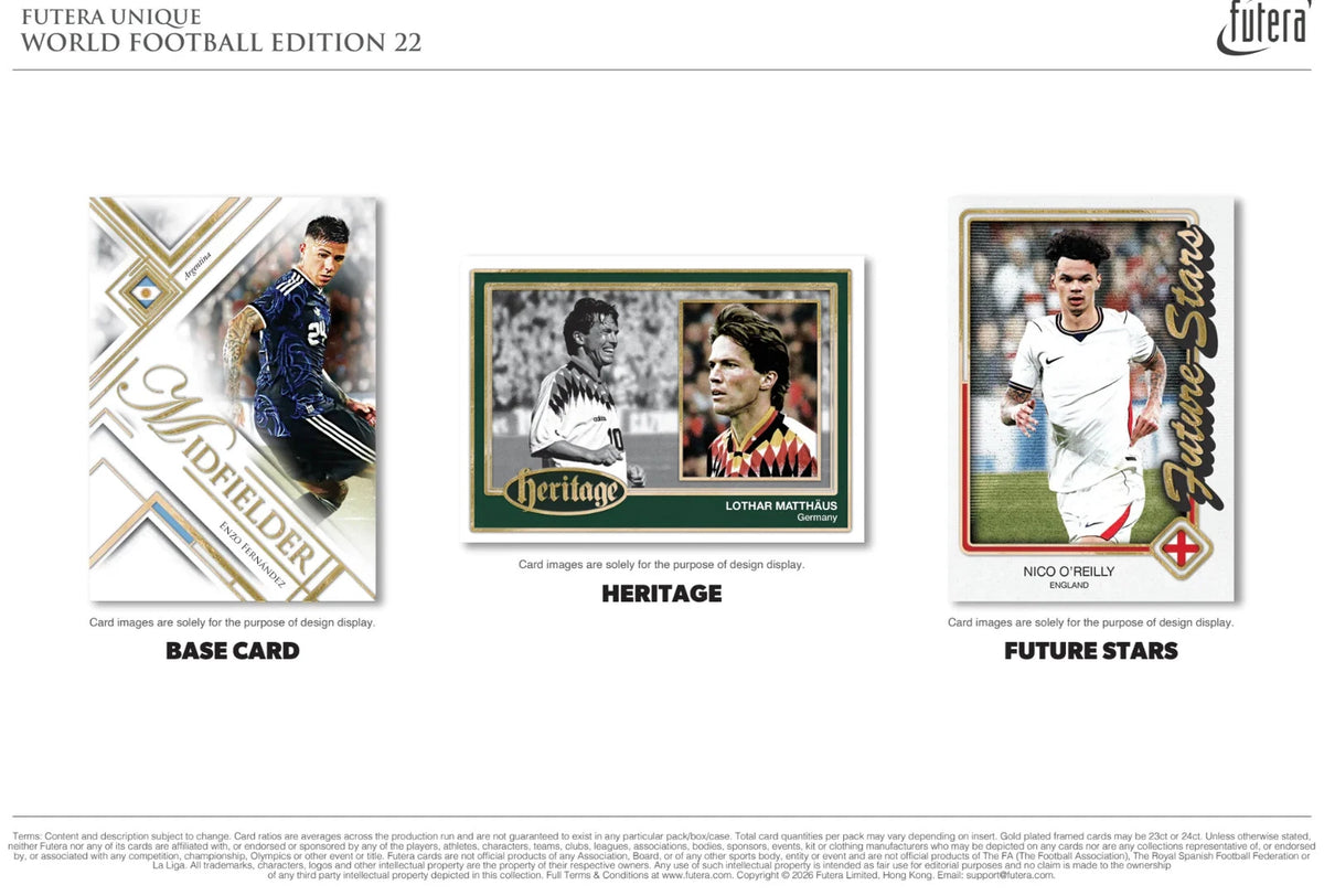 Futera World Unique 2025/26 Hobby Boks (Forhåndssalg)