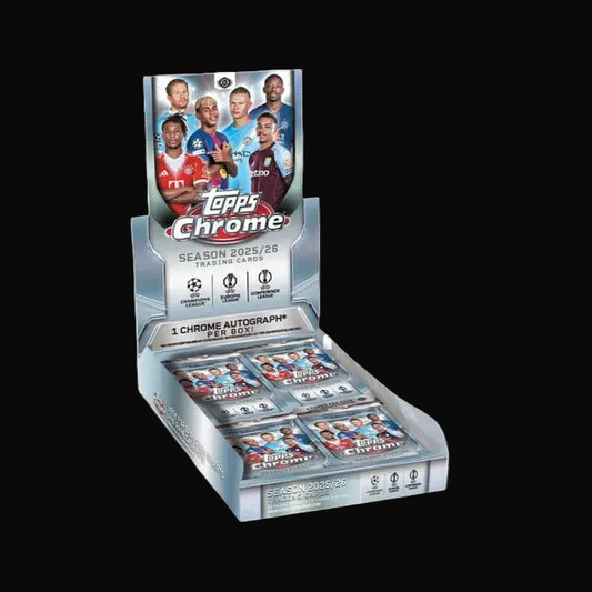 Break #289: Topps Chrome UEFA Club Competition 2025/26 hobby bokser PYT/PYP